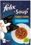   FELIX Soup Tender strips - nedves eledel - halas válogatás - szósz macskák részére 6x48g