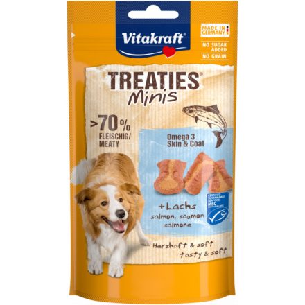 Vitakraft Treaties Minis - jutalomfalat kutyák részére lazaccal és omega 3 zsírsavakkal 48g