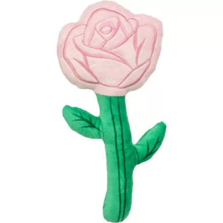 Trixie 99352383 Dog Valentin plush rose- Valentin napi plüss rózsa kutyajáték- rózsaszín 28cm