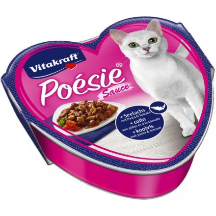 Vitakraft Poésie Sauce  85g tőkehal paradicsommal és tésztával alutálkás macskaeledel