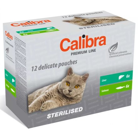 Calibra Cat Premium Line Sterilised Multipack 12x100g