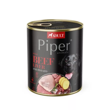 Piper Adult Beef Liver & Potatoes (marhamáj-burgonya) konzerv 800g