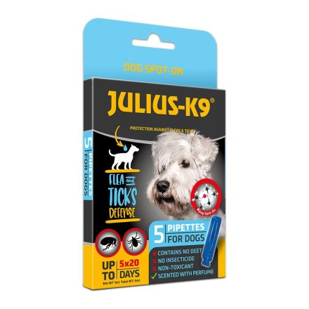 Julius K-9 Dog Spot On - Bolha-, kullancs riasztó spot-on kutyák részére 5x1ml