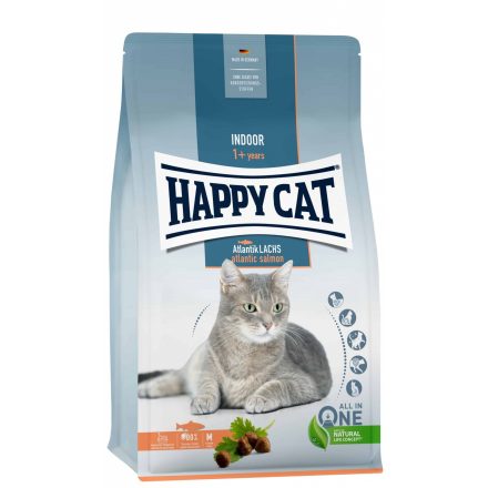 Happy Cat Indoor Atlantik Lachs - Lazac- száraz macskaeledel 4kg