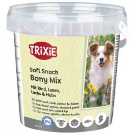   Trixie 31496 Soft Snack Bony Mix puha tréning jutalomfalat – Vegyes húsos jutalomfalat kutyáknak 500g