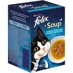   FELIX Soup tőkehal, tonhal és lepényhal leves macskáknak 6x48g
