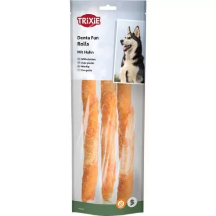 Trixie 31326 Denta Fun csirkés rágórúd, jutalomfalat kutyáknak 3db/250g