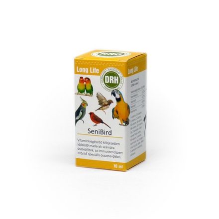 DRH SeniBird vitamin- és ásványianyag kiegészítő madarak részére 10ml