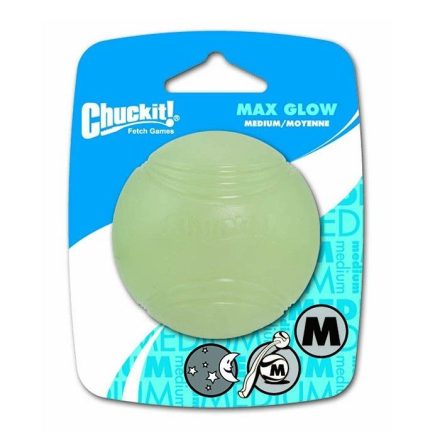 Chuckit! Max Glow Fluoreszkáló labda M (6cm)