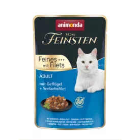   Animonda Vom Feinsten Fines Filets - szárnyas,tengeri lazac filé 85g (83061)