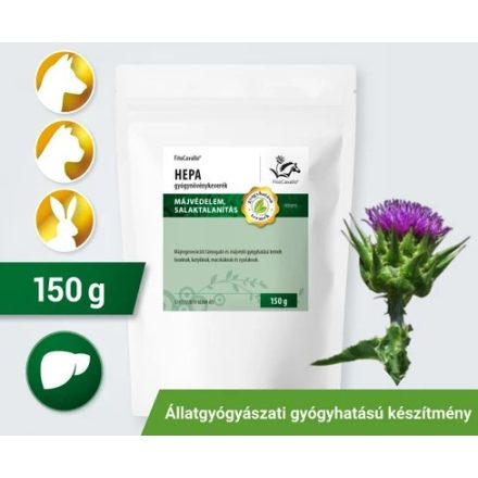 FitoCavallo HEPA gyógynövénykeverék májregenerációt támogató, májvédő kutyának, macskának, lovaknak és nyulaknak 150g