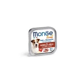   Monge Fruit Paté&Chunkies alutálcás kutyaeledel bárány-alma 100g