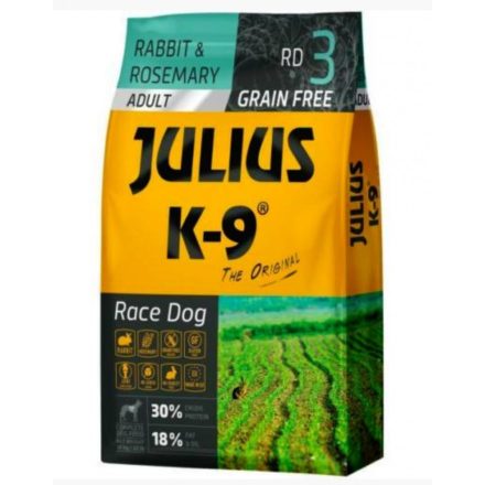 Julius K9 GF Race Dog Adult Nyúl rozmaring száraztáp 340g