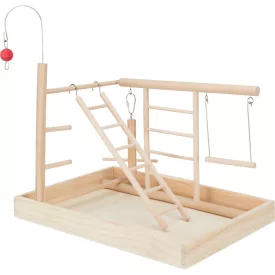   Trixie 5655 Wooden Playground - fa játszótér díszmadarak részére (34x26x25cm)