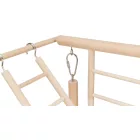 Trixie 5655 Wooden Playground - fa játszótér díszmadarak részére (34x26x25cm)