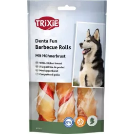   Trixie 31377 Denta Fun barbecue csirkés rágórúd - jutalomfalat kutyák részére 3db/105g