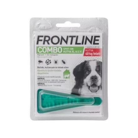 Frontline Combo Spot-On XL- (40kg felett) ampulla kutya részére 4,02ml-1db lejárat közeli