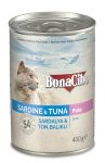   Bonacibo Canned Cat szardínia és tonhal konzerv macskáknak 400g