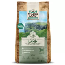   Wildes Land Száraztáp báránnyal és rizzsel kutyáknak 12kg
