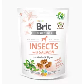   Brit Care Crunchy Cracker Insects with Salmon jutalomfalat kutyák részére 200g