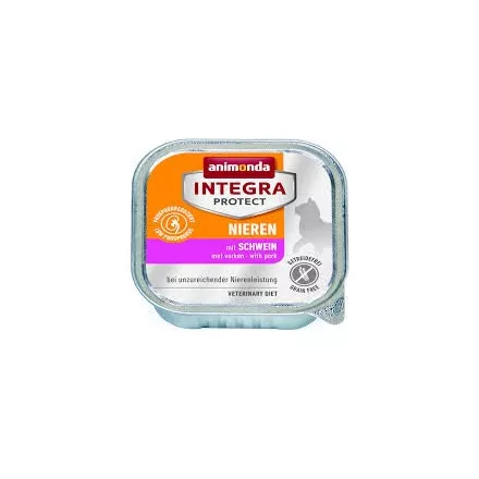 Animonda Integra Protect Nieren Sertés 100g - alutálca vesebeteg macskáknak (86801) lejárat közeli