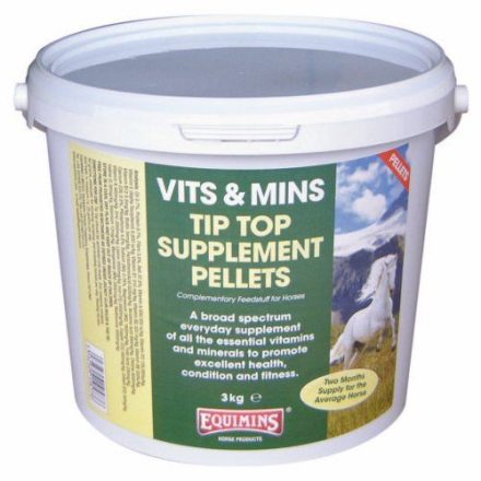 Equimins Tip Top vitamin – Tip Top koncentrált vitamin pellett  15kg