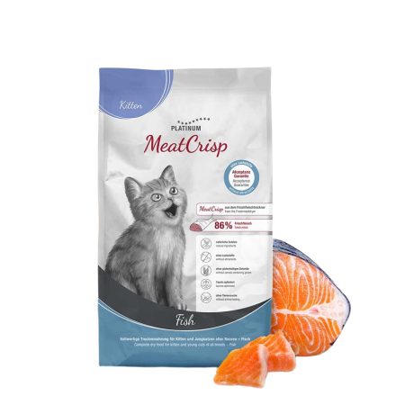 PLATINUM MeatCrisp Kitten Fish-macskatáp kölyök cicának friss halból 1,5kg
