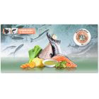 PLATINUM MENU Turkey + Salmon-nedves kutyatáp felnőtt kutyának pulyka és lazac 12x185g