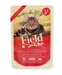   Sam's Field True Meat Fillets for sterilized cats - Marha és cékla alutasakos eledel 85g