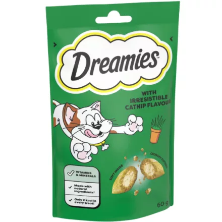 Dreamies jutalomfalat macskák számára macskamentával 60g