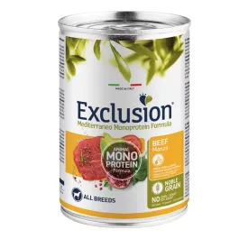   Exclusion Mediterraneo Mono Adult Beef konzerv kutyának 400g
