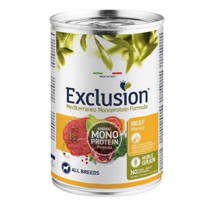 Exclusion Mediterraneo Mono Adult Beef konzerv kutyának 400g