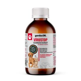   gomba DR. VÍRUSTOP folyékony gombakivonat kutyák és macskák részére 50ml