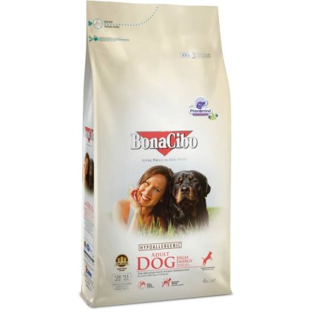 Bonacibo Adult Dog High Energy csirke, szardella &rizs 4kg