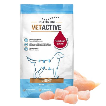 Platinum VETACTIVE Light gyógytáp csirkehússal túlsúlyos kutyának 5kg