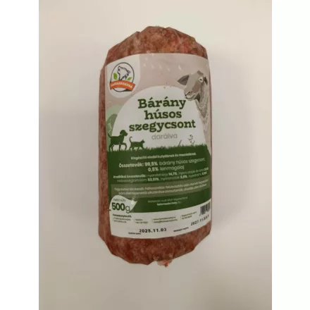 Farkaskonyha Bárány húsos szegycsont darálva kutyának 500g