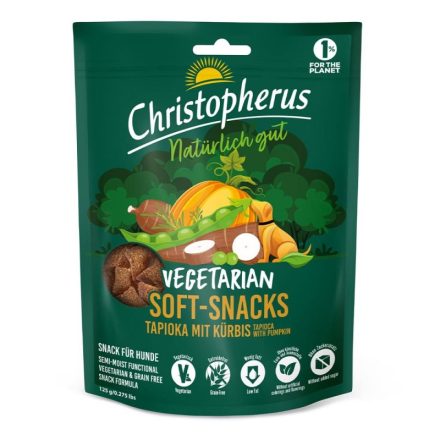 Christopherus Vegetarian - Soft Snack Tapióka és tök jutalomfalat 125g