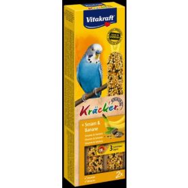   Vitakraft Kracker Dupla Rúd (szezám, banán) – kiegészítő eleség Hullámos papagáj részére (60g)