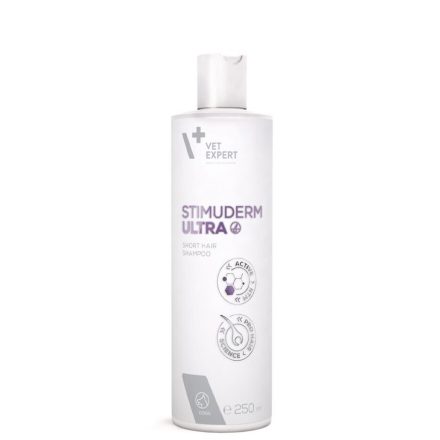 Vet Expert StimuDerm Ultra Short Hair Sampon rövid szőrű kutyának túlzott szőrhullás esetén 250ml
