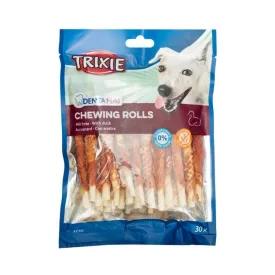   Trixie 31395 Denta Fun Duck Chewing Rolls - jutalomfalat kutyák részére (12cm) 30db/240g