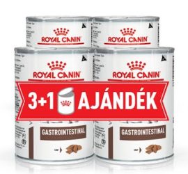 Royal Canin Canine Gastro Intestinal konzerv 3x400g + 1db ajándék