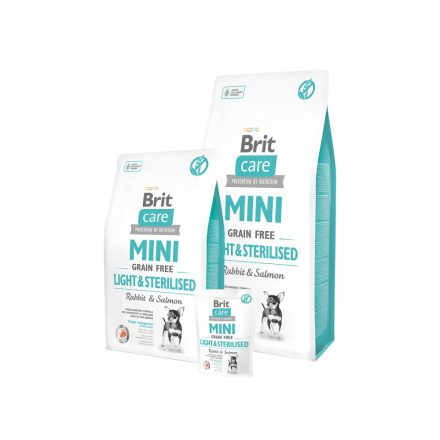 Brit Care Mini Grain-free Light & Sterilised  Rabbit & Salmon 7kg