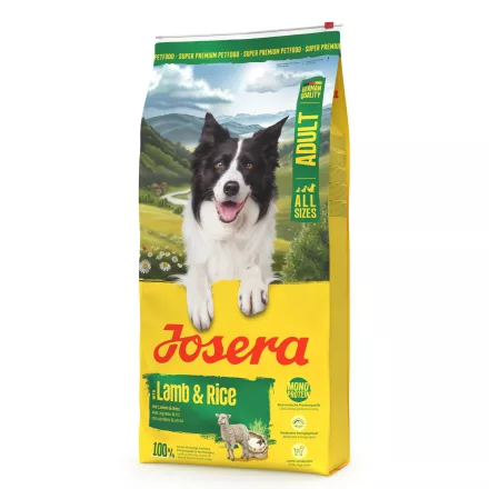 Josera Lamb&Rice bárányos-rizses kutyatáp felnőtt kutyának 12,5kg 