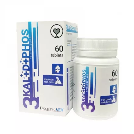 BiogenicVet 3Kal+D+Phos tabletta 60x