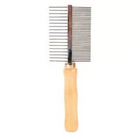 Trixie 2396  kétoldalas fanyelű bontófésű 17cm