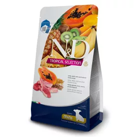   N&D Dog Tropical Selection Puppy Mini bárány, tönkölybúza, zab, trópusi gyümölcsök száraztáp kutyának 5kg 
