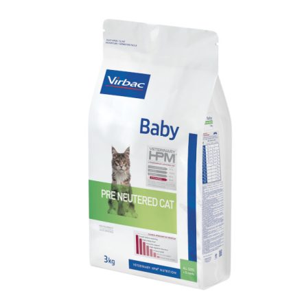 Virbac HPM Baby Pre Neutered Cat száraz eledel 1,5kg