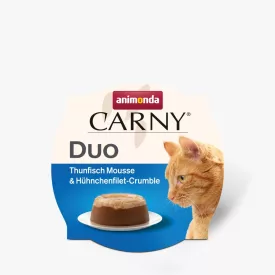   Animonda 83951 Carny duo - tálkás eledel tonhal mousse, csirke filével felnőtt macskák részére 70g