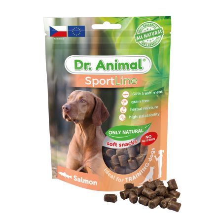 Dr.Animal SportLine lazacos hypoallergén, puha jutalomfalat 100g