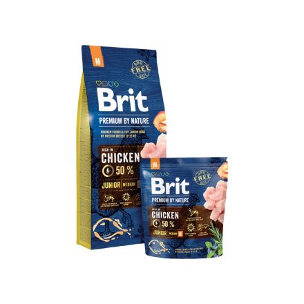 Brit Premium by Nature Junior Medium kutyatáp 3 kg
